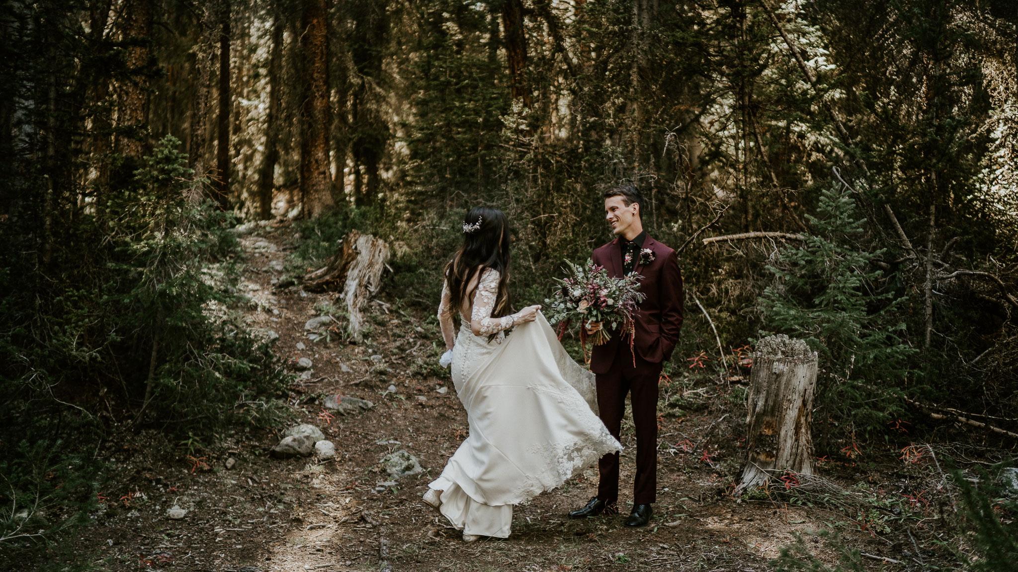 breckenridge forest wedding