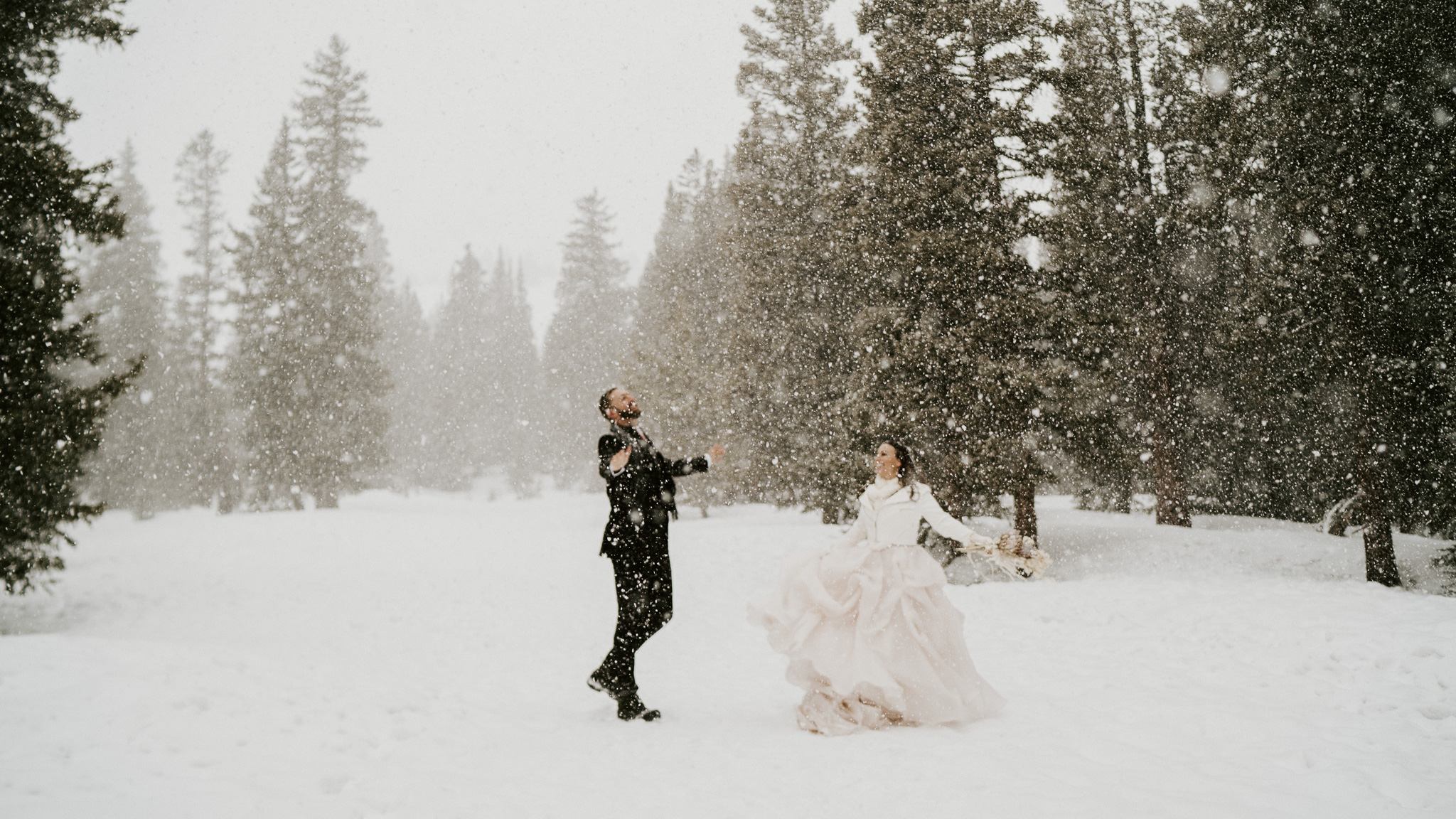 snow on your elopement day
