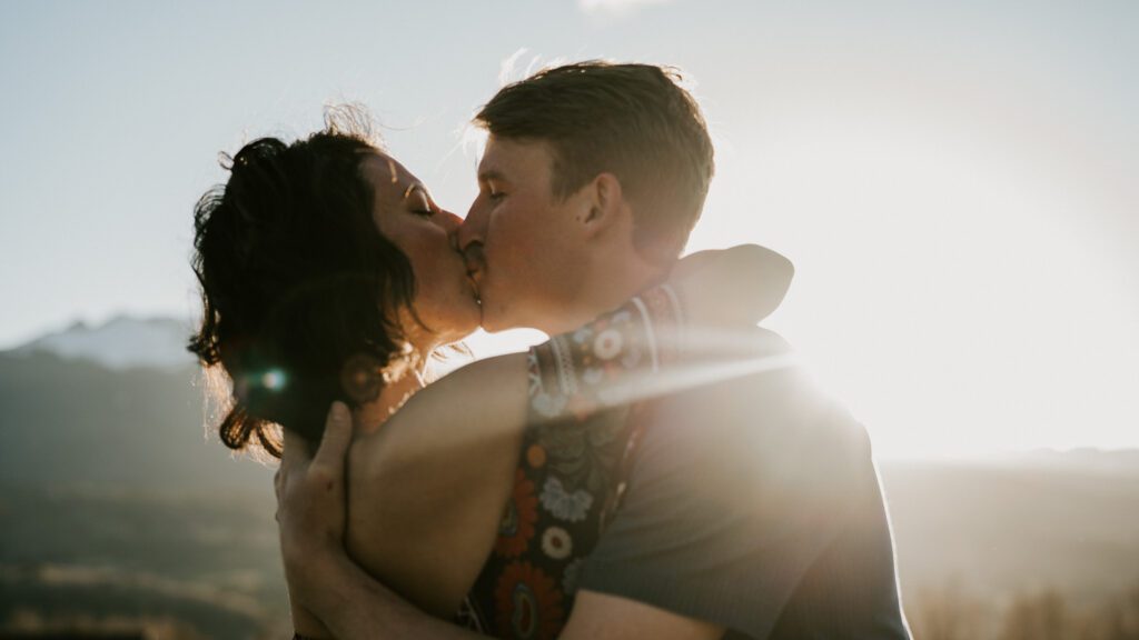 Colorado mountain engagement session