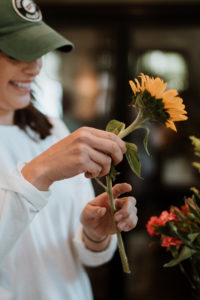 Nicole, owner of Woodland Breck, is a Breckenridge Elopement florist.