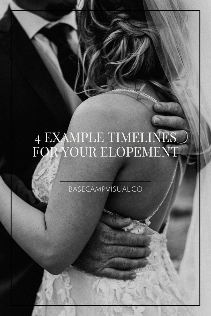 example timelines for your elopement