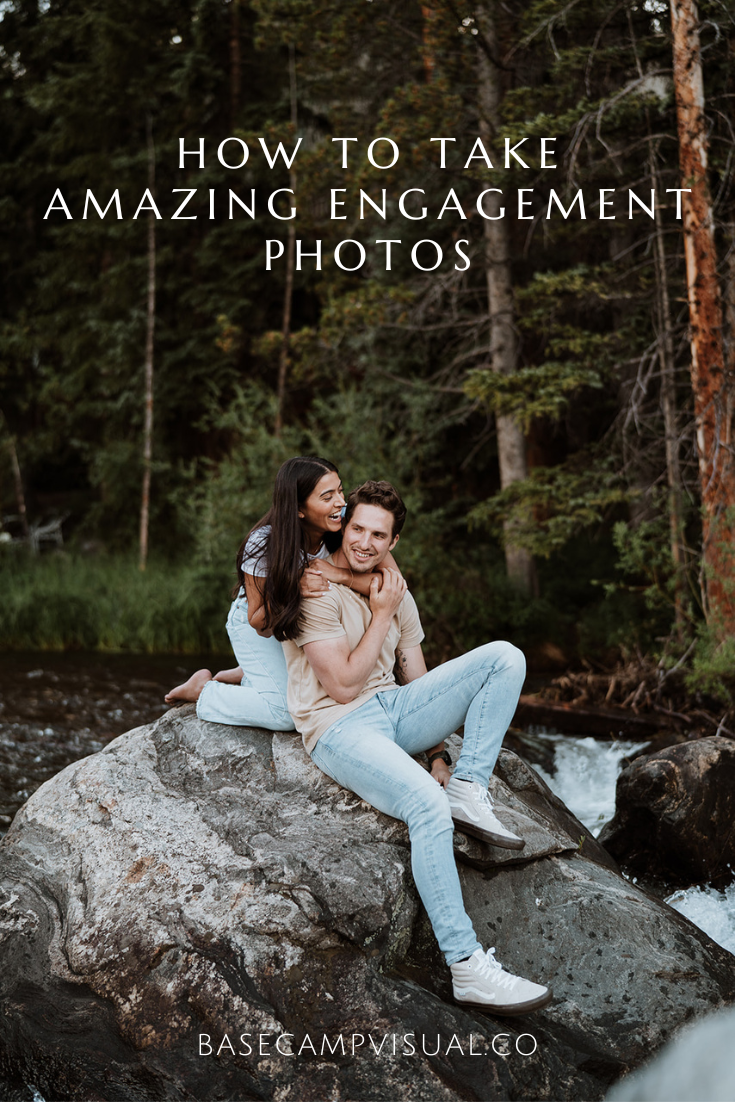 a list of tips for how to take amazing engagement photos