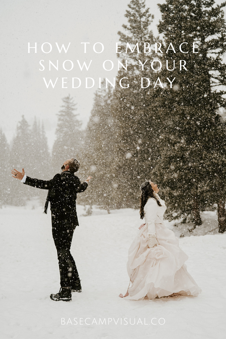 tips to embrace a snowstorm on your wedding day