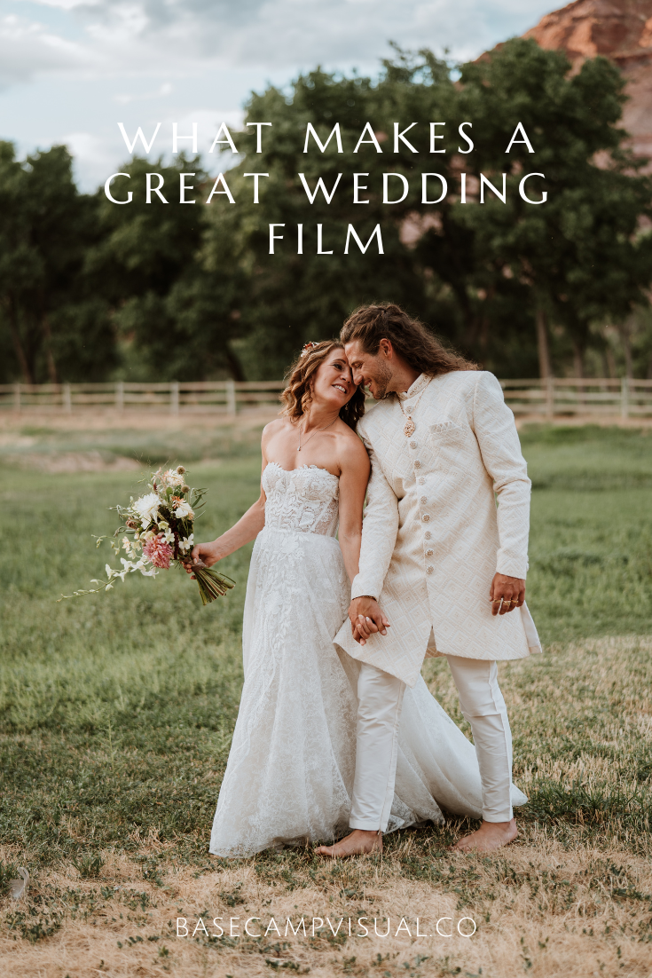 a list of elements that go into creating a great wedding film