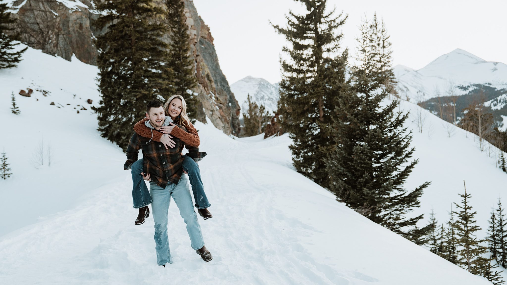 Boreas Pass Winter Engagement, Basecamp Visual